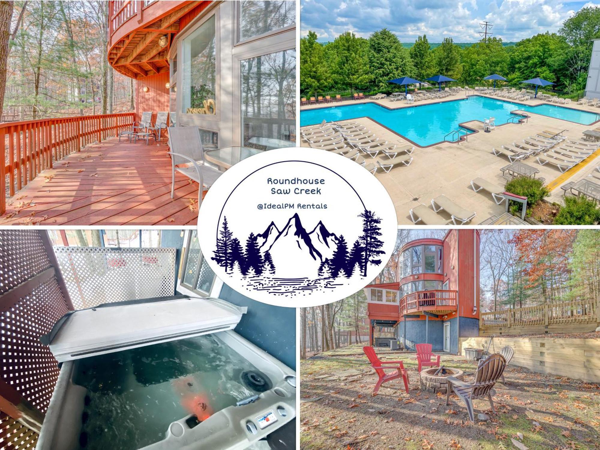 Holiday home Unique Roundhouse: Hot Tub-game Room-firepit&more! Bushkill
